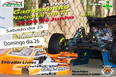 2º PROVA DO CAMPEONATO NACIONAL FEPRA 1/8 TT - Informações